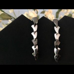 Yves Saint Laurent Multicolor Metal Drop Earrings